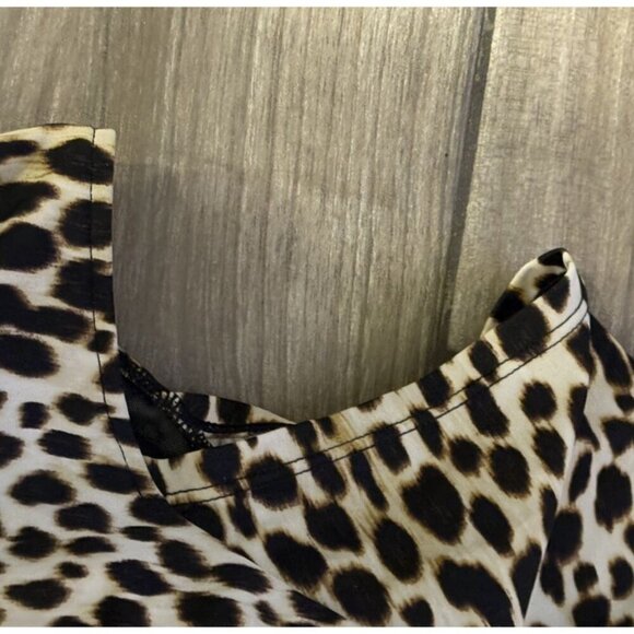 Torrid Swimsuit Size 6 Leopard Print Brown Black ONE PIECE NEW - Picture 5 of 6